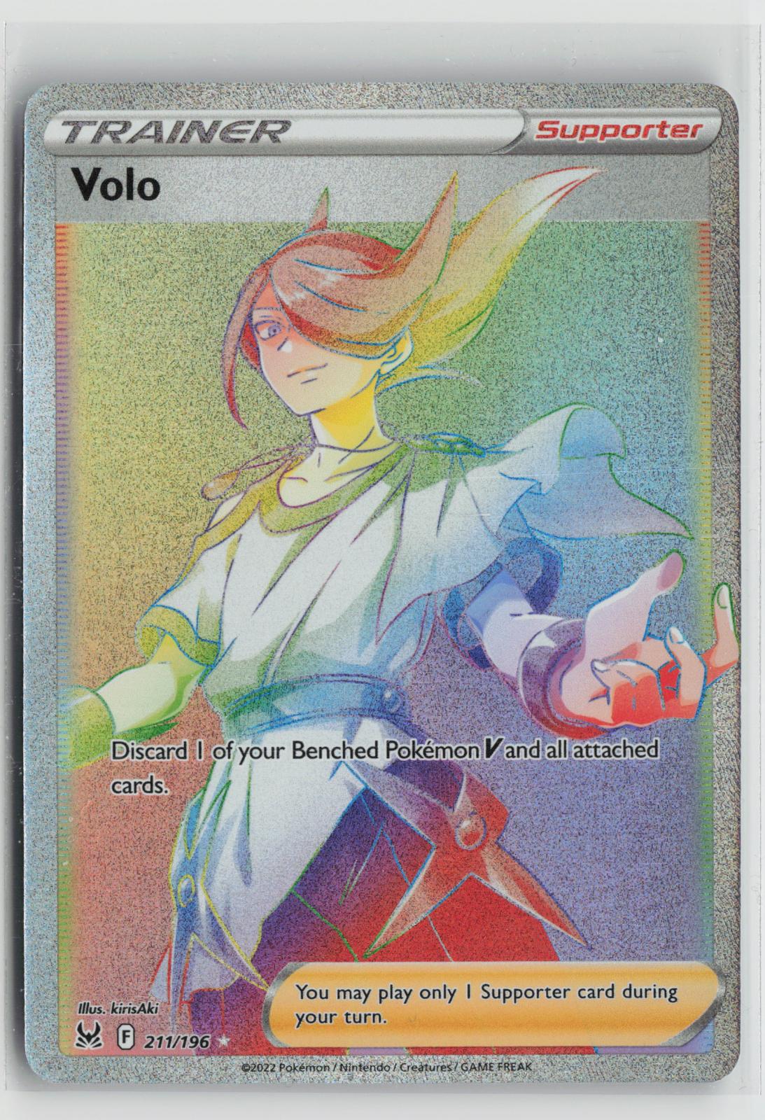 Volo 211/196 Rainbow Rare Lost Origin Pokemon Holo NM
