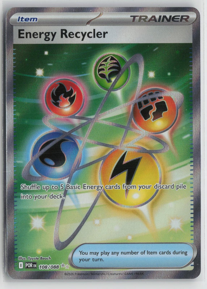 Energy Recycler 108/088 Ultra Rare Perfect Order Pokemon Holo NM0
