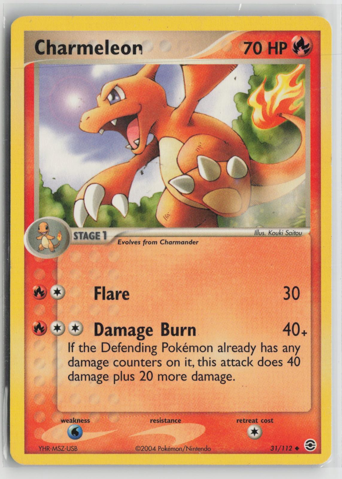Charmeleon 31/112 Uncommon FireRed & LeafGreen Pokemon NM