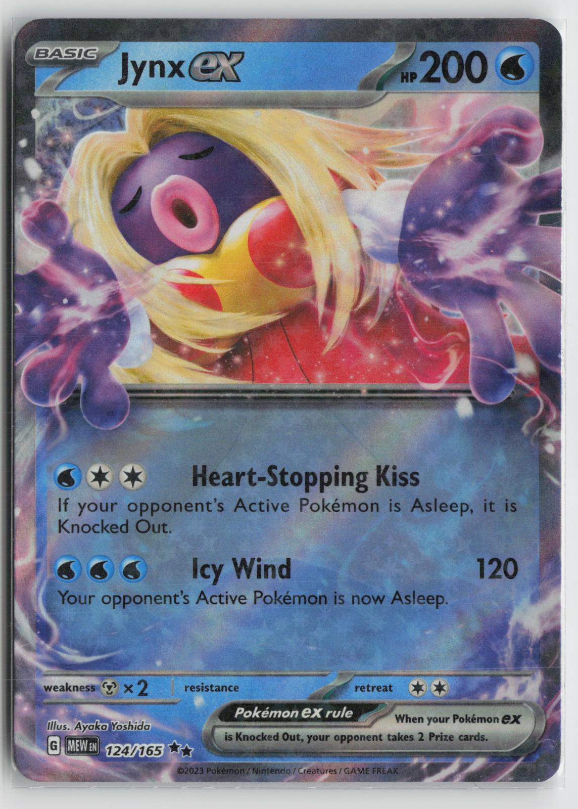 Jynx ex 124/165 Double Rare 151 Pokemon NM