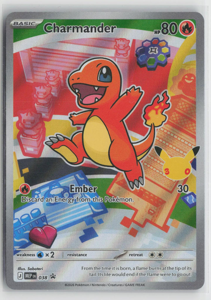 Charmander 038 ME: Mega Evolution Promo NM Holo P Pokemon0