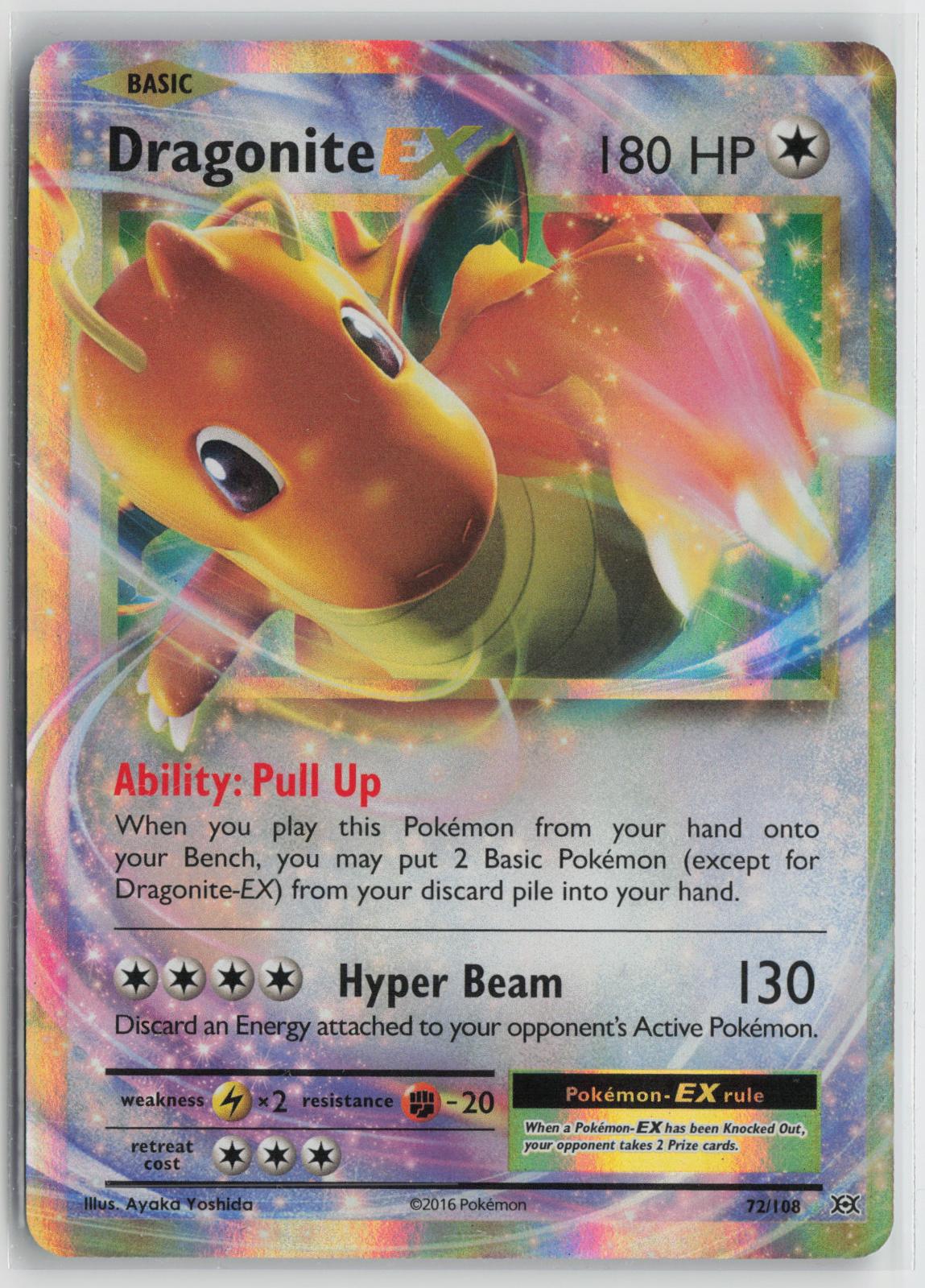 Dragonite EX 72/108 Holo EX Rare Evolutions Pokemon NM