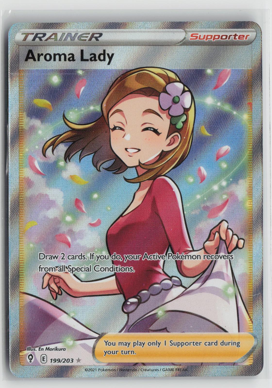 Aroma Lady 199/203 Ultra Rare Evolving Skies Pokemon NM