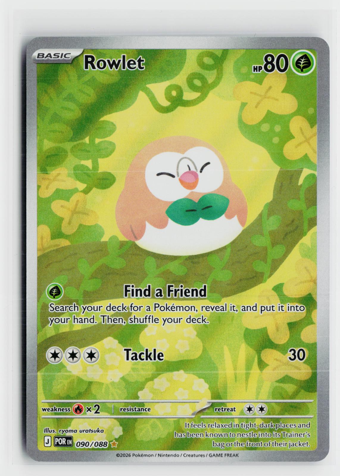 Rowlet 090/088 Perfect Order NM Holo IR Pokemon