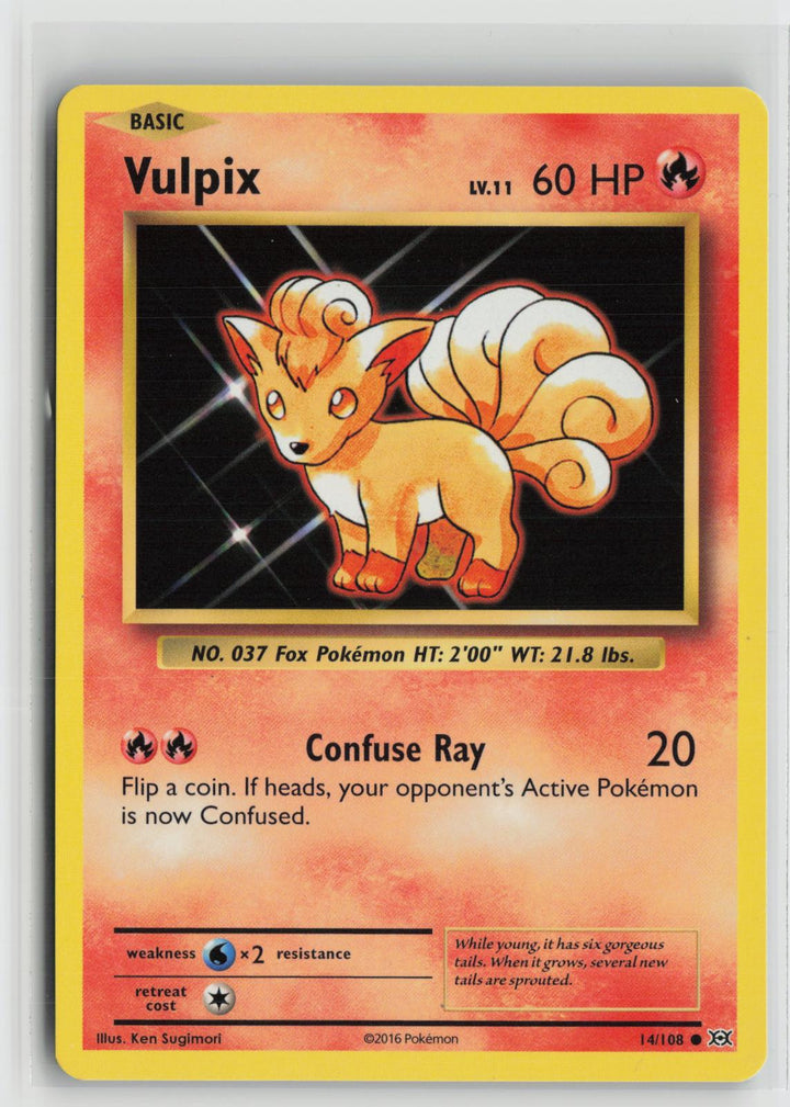 Vulpix 14/108 Common Evolutions Pokemon NM0