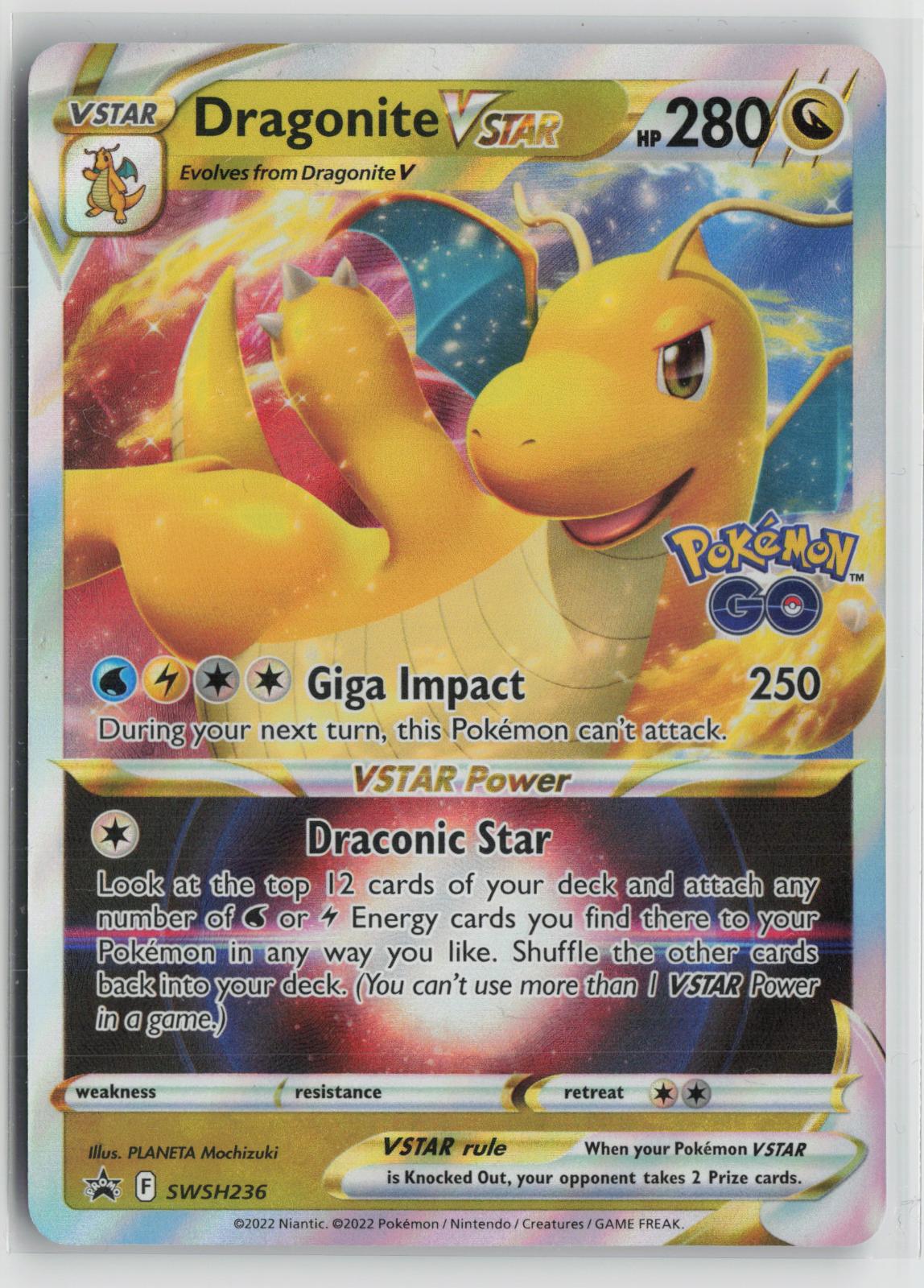 Dragonite VSTAR SWSH236 Holo Promo Sword & Shield Promo Pokemon NM