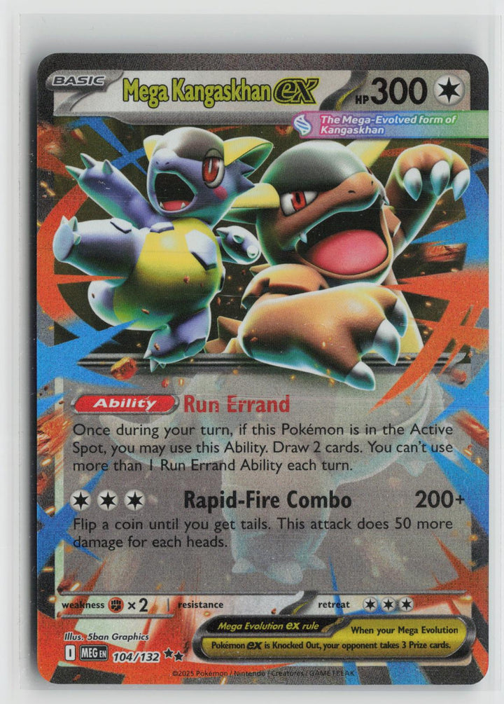 Mega Kangaskhan ex 104/132 Mega Evolution NM Double Rare Holo Pokemon0