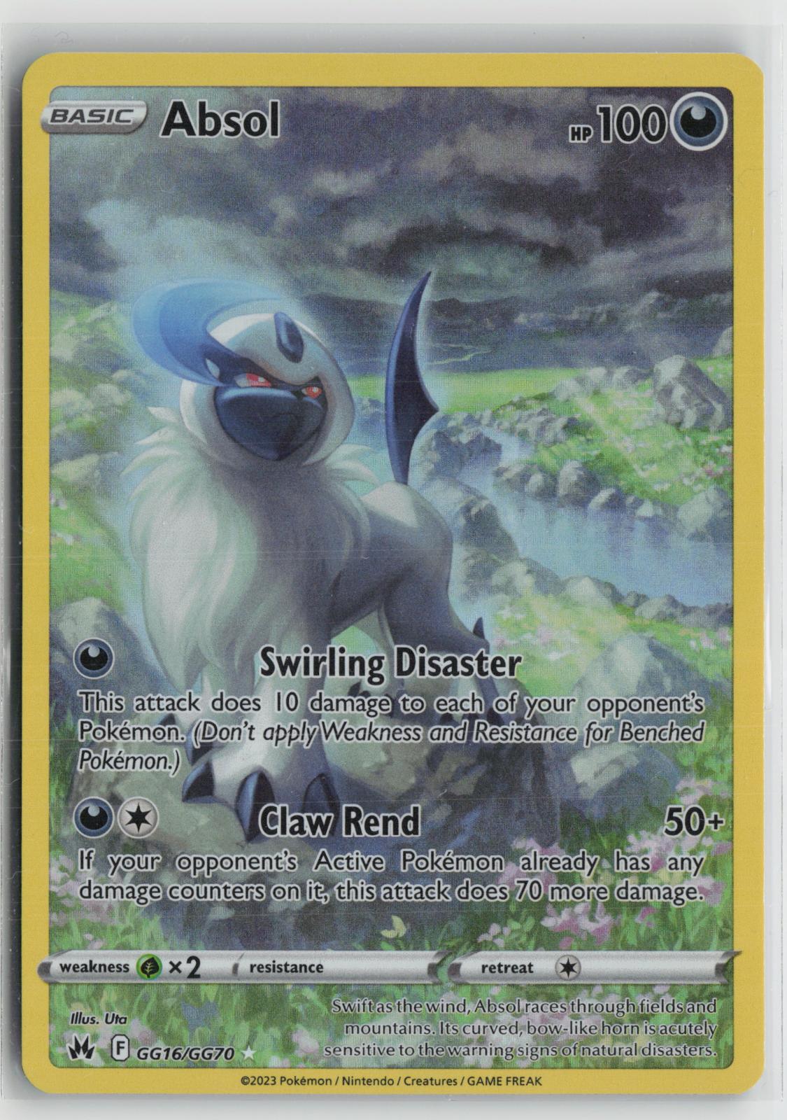 Absol GG16/GG70 Holo Crown Zenith Galarian Gallery Pokemon NM