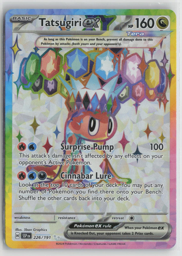 Tatsugiri ex 226/191 Ultra Rare Surging Sparks Pokemon NM0