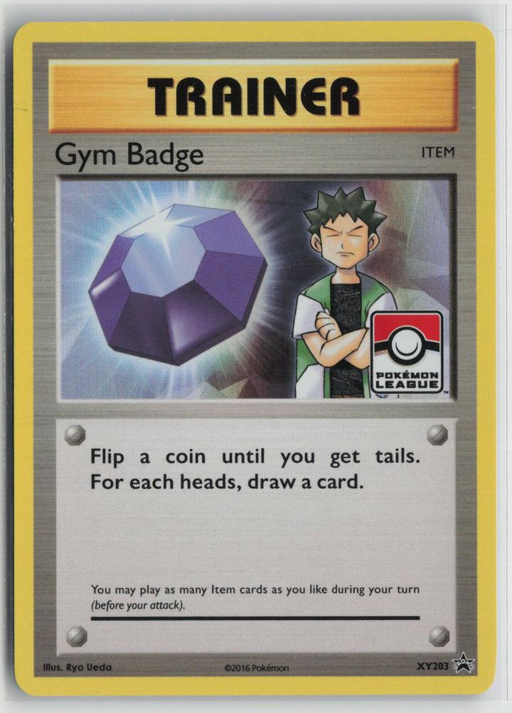 Gym Badge (Brock) XY203 XY Promo NM Holo P Pokemon0