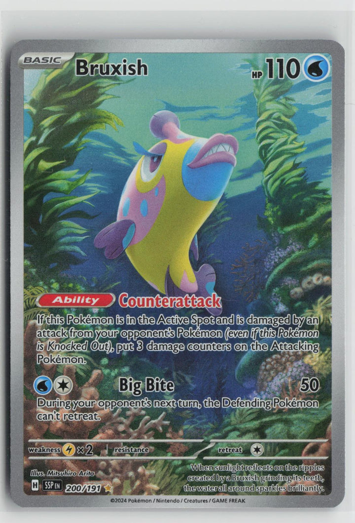Bruxish 200/191 Surging Sparks NM Illustration Rare Holo Pokemon0