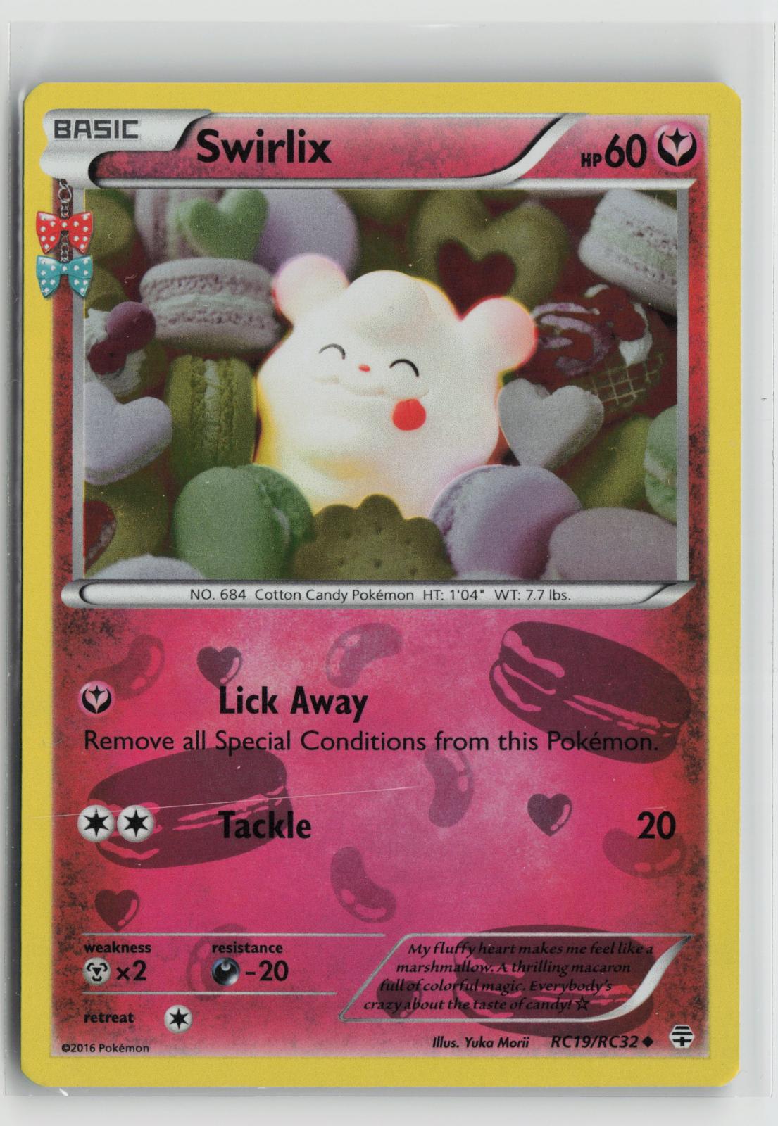 Swirlix RC19/RC32 Uncommon Generations Pokemon Holo NM
