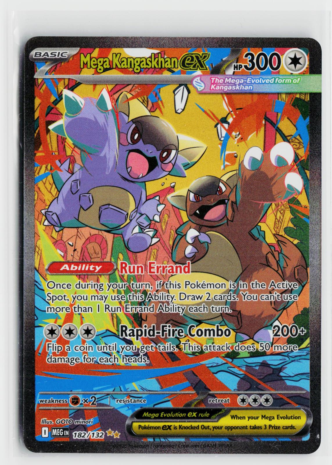 Mega Kangaskhan ex 182/132 Mega Evolution NM Holo Pokemon