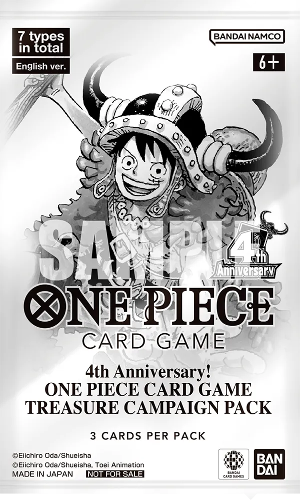 One Piece 4th Anniversary Treasure Campaign Pack Sealed