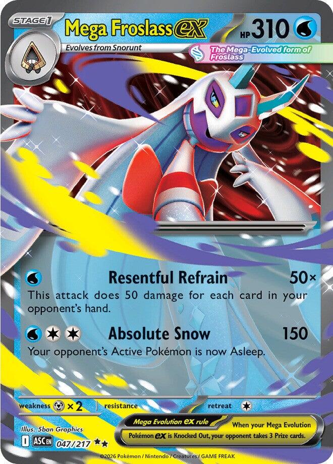 Mega Froslass ex 047/217 Ascended Heroes NM RR Holo Pokemon