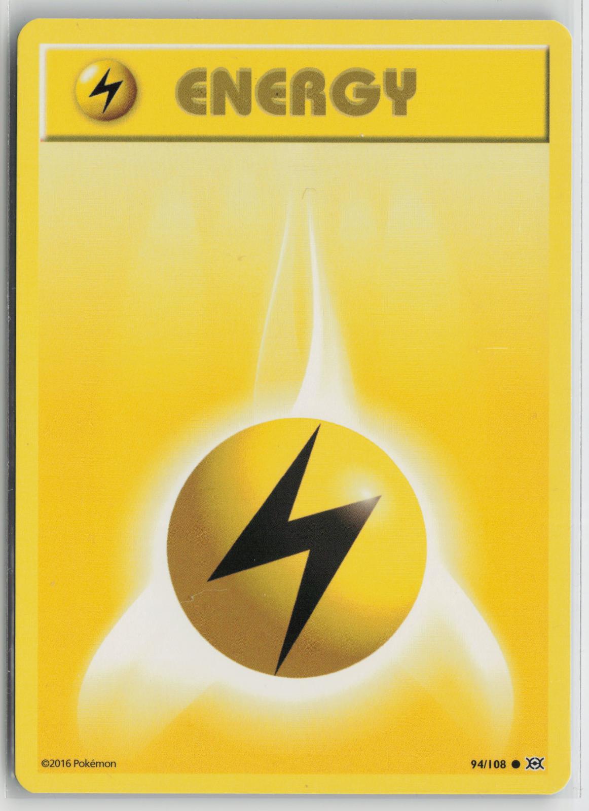 Lightning Energy 94/108 Common Evolutions Pokemon NM