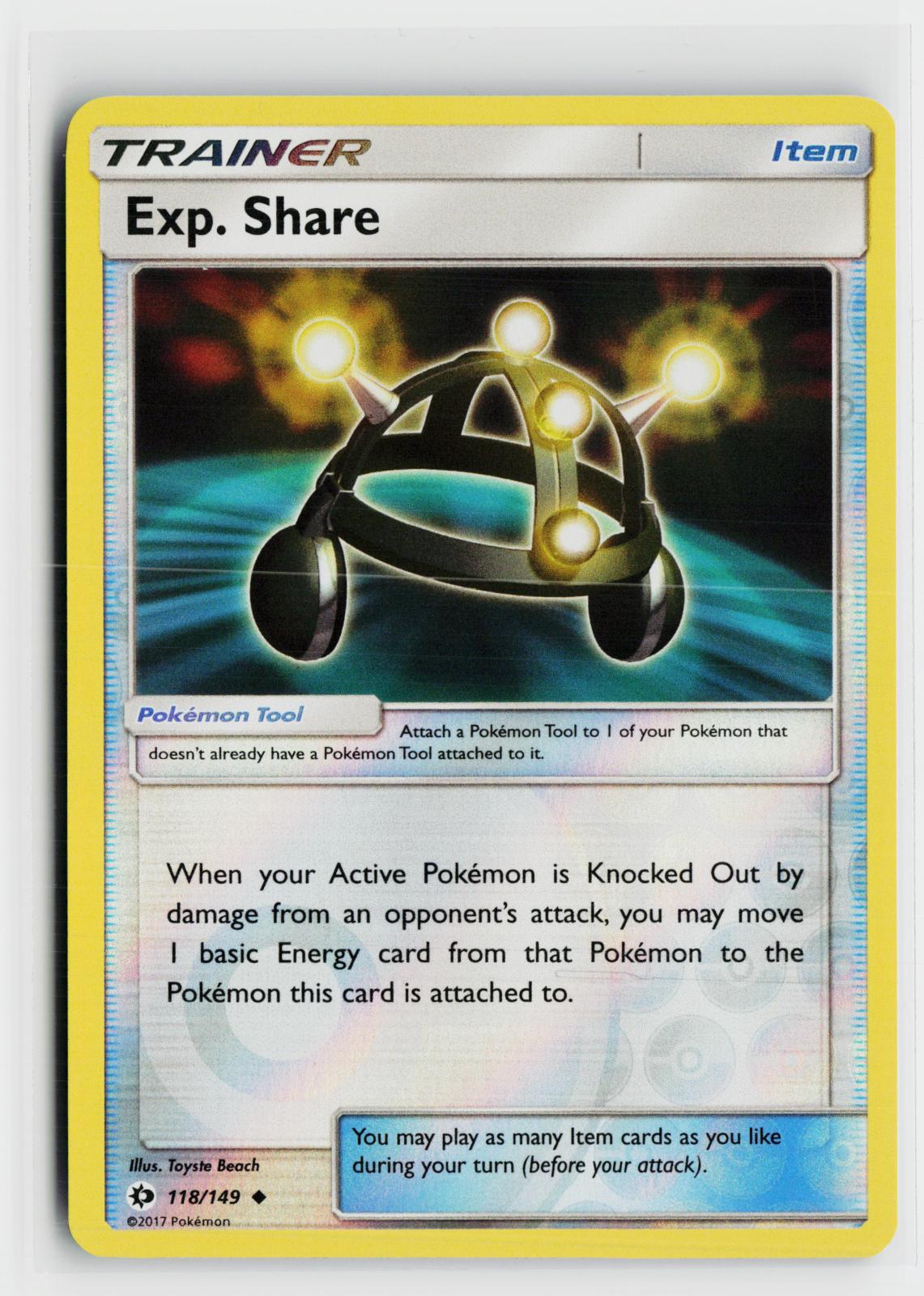 Exp. Share 118/149 SM Base Set NM UC Pokemon