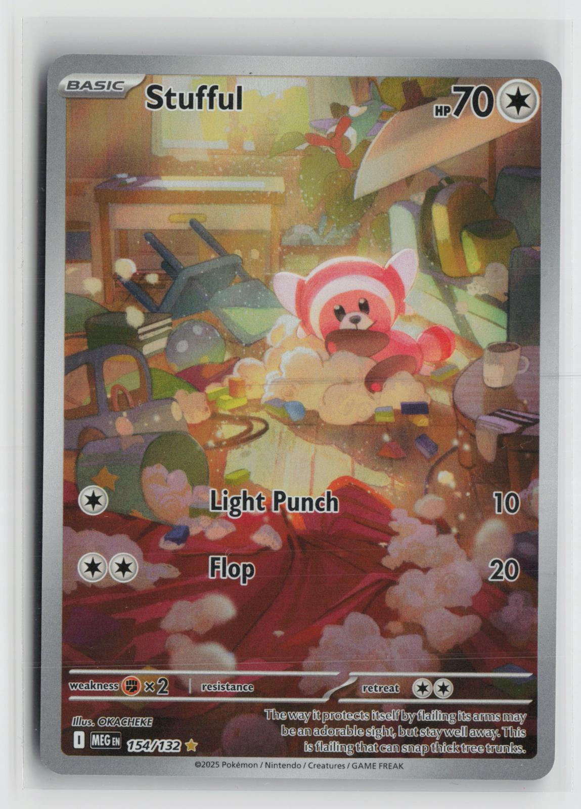 Stufful 154/132 Illustration Rare Mega Evolution Pokemon NM