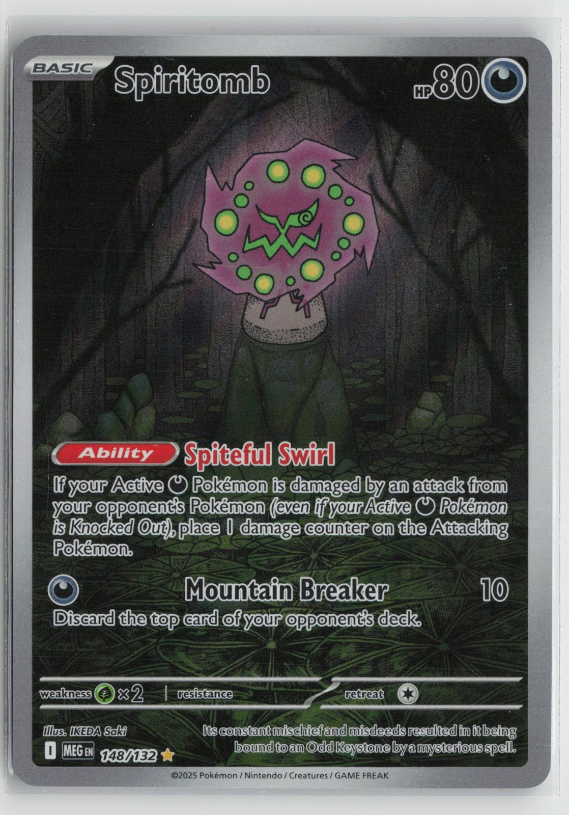 Spiritomb 148/132 Mega Evolution NM Illustration Rare Holo Pokemon