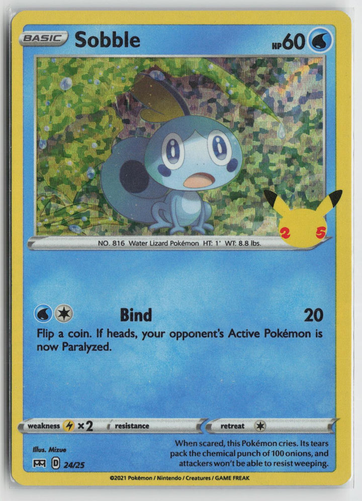 Sobble 024/025 Promo McDonald's 25th Anniversary Promos Pokemon NM0