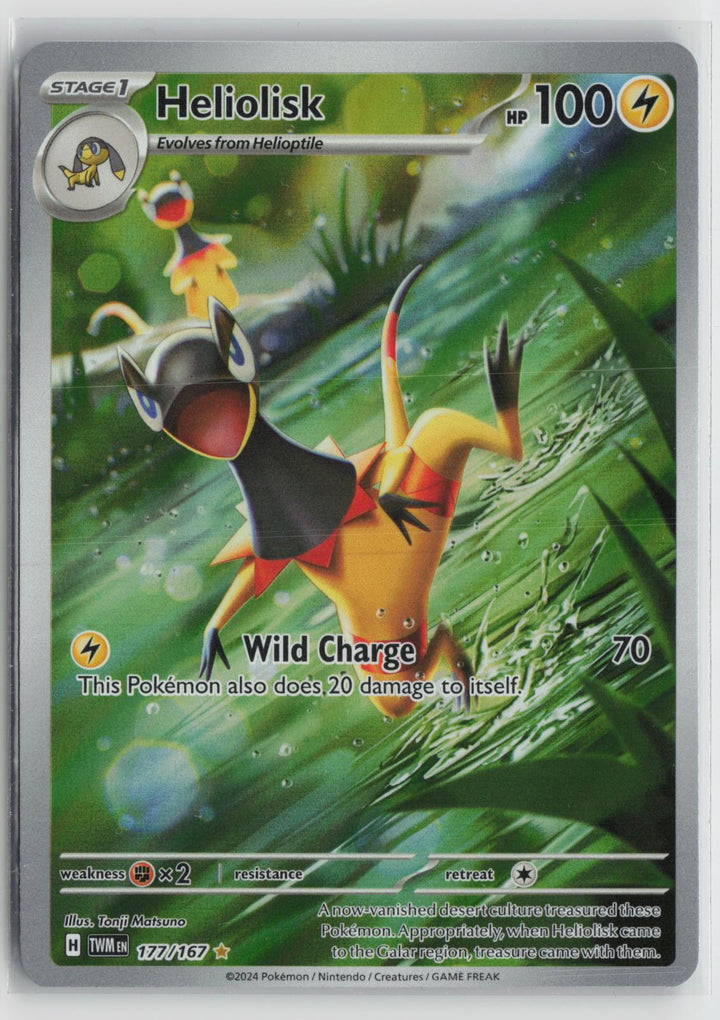 Heliolisk 177/167 Illustration Rare Twilight Masquerade Pokemon Holo NM0