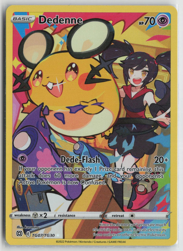 Dedenne TG07/TG30 Holo Brilliant Stars Trainer Gallery Pokemon NM0