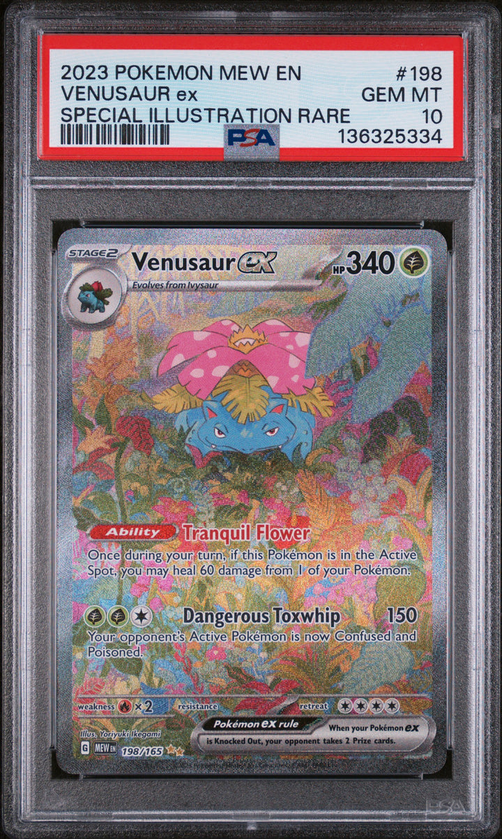 PSA 10 Venusaur EX 198/165 Special Illustration Rare 151 Pokemon0