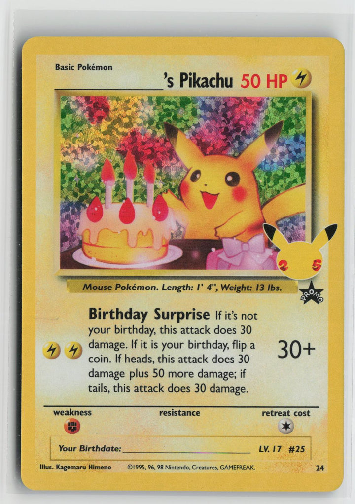 _____'s Pikachu 24 Celebrations: Classic Collection Pokemon Holo NM0