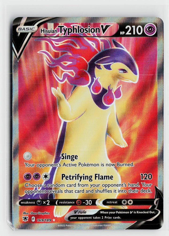 Hisuian Typhlosion V 169/189 Astral Radiance NM UR Holo Pokemon0