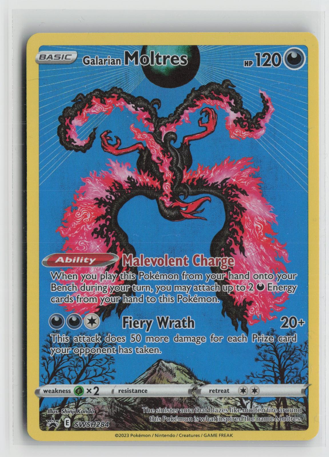 Galarian Moltres SWSH284 Holo Promo Sword & Shield Promo Pokemon NM