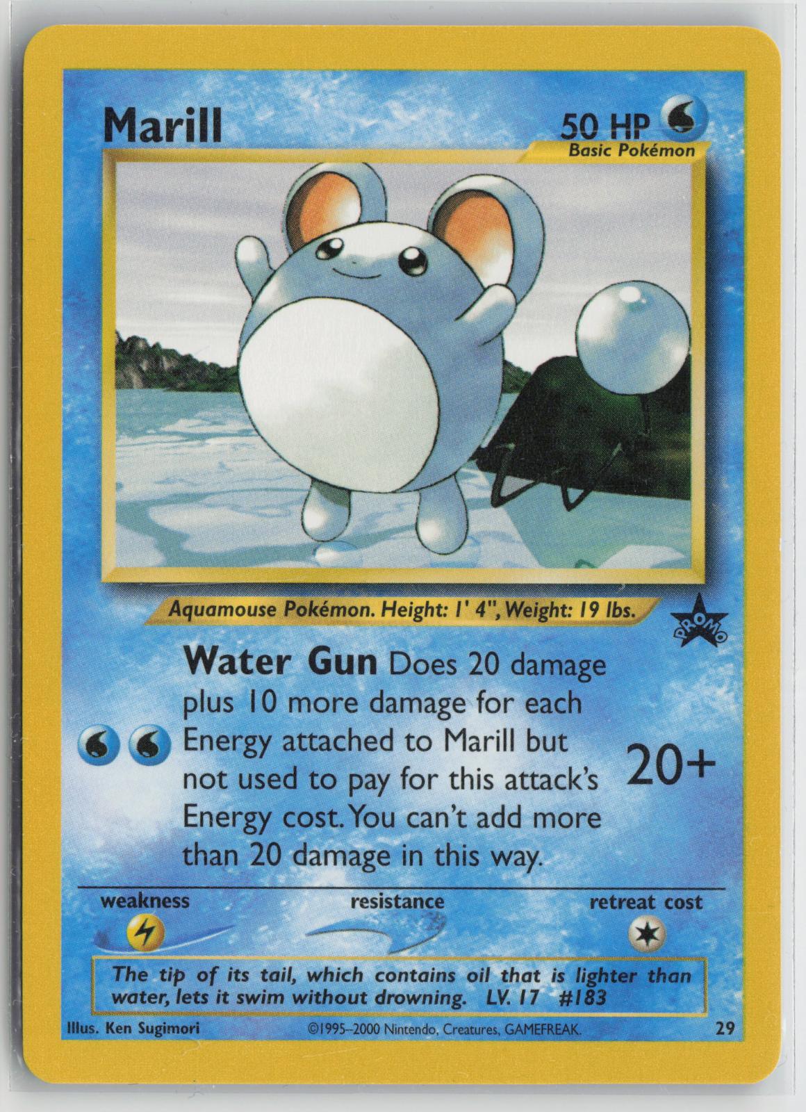 Marill 29 Promo Wizards Black Star Promos Pokemon NM