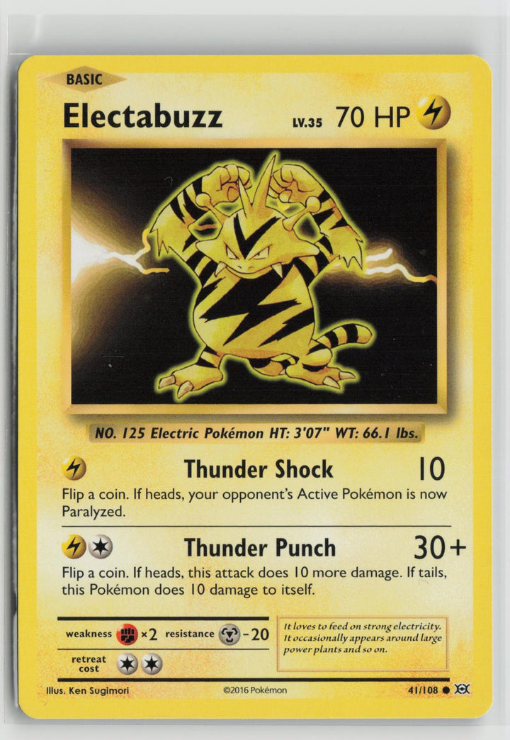 Electabuzz 41/108 Evolutions NM C Pokemon0