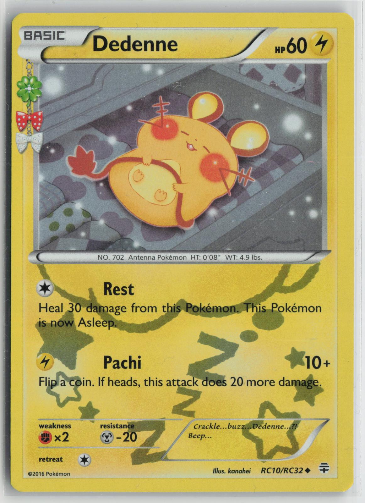 Dedenne RC10/RC32 Uncommon Generations Pokemon Holo NM