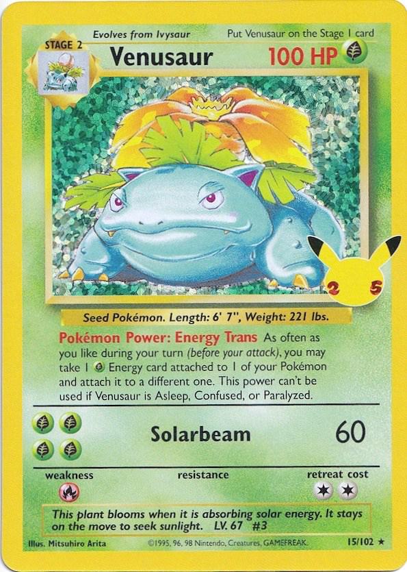 Venusaur 15/102 Celebrations: Classic Collection NM Holo Pokemon