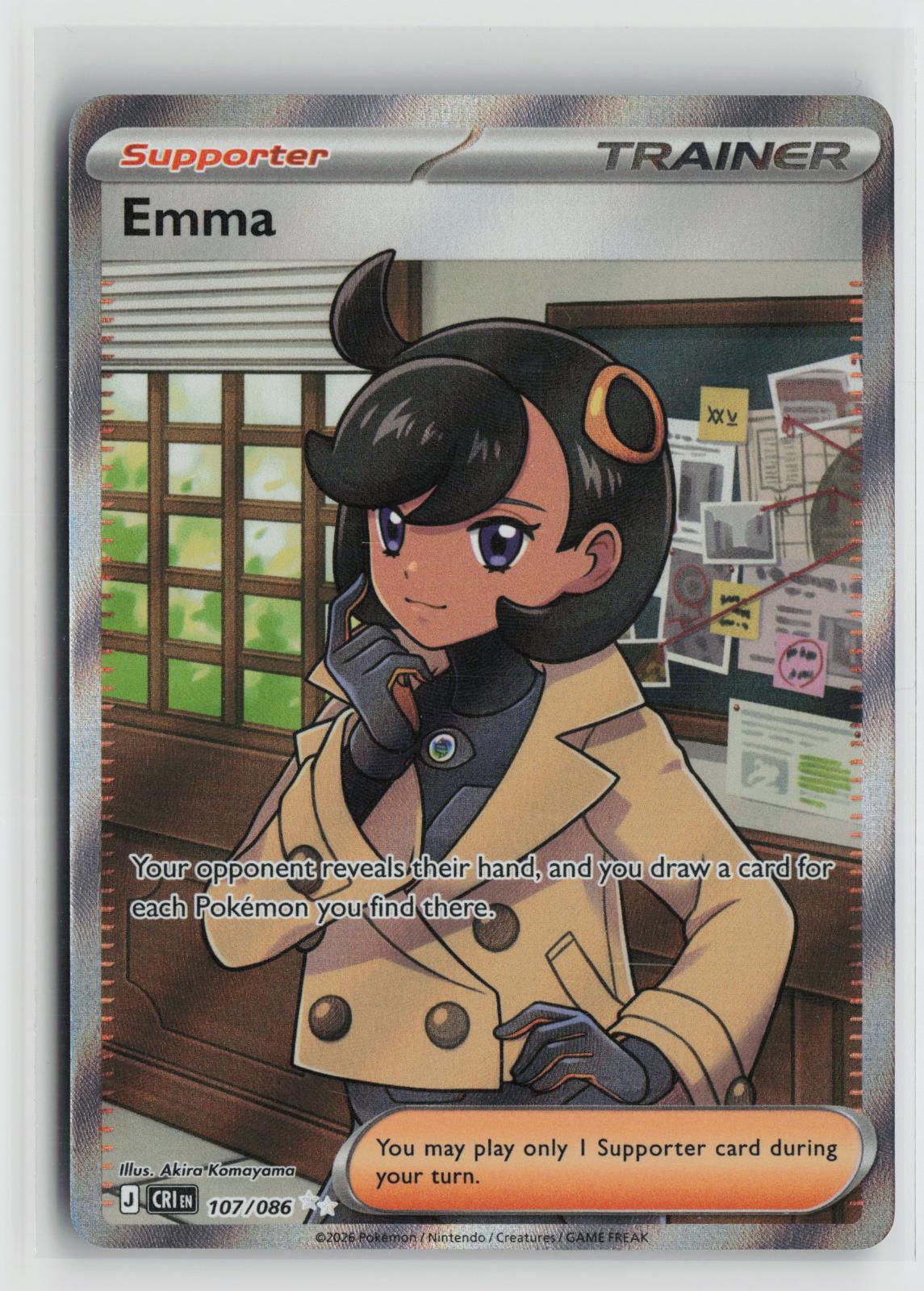 Emma 107/086 Chaos Rising NM Ultra Rare Holo Pokemon
