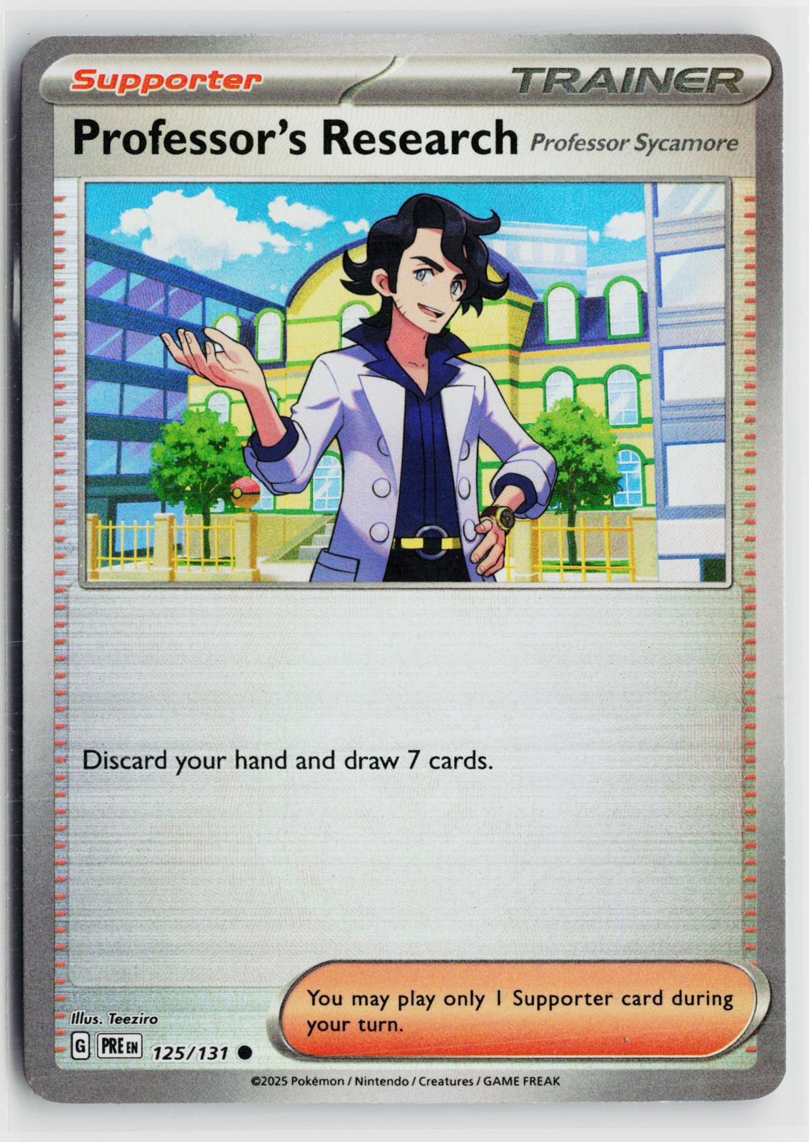Professor's Research[Professor Sycamore] 125/131 Prismatic Evolutions NM Pokemon