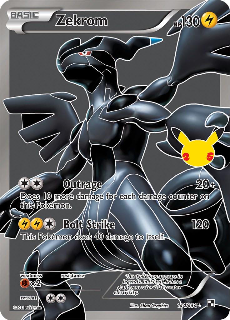 Zekrom 114/114 Celebrations: Classic Collection NM Holo Pokemon