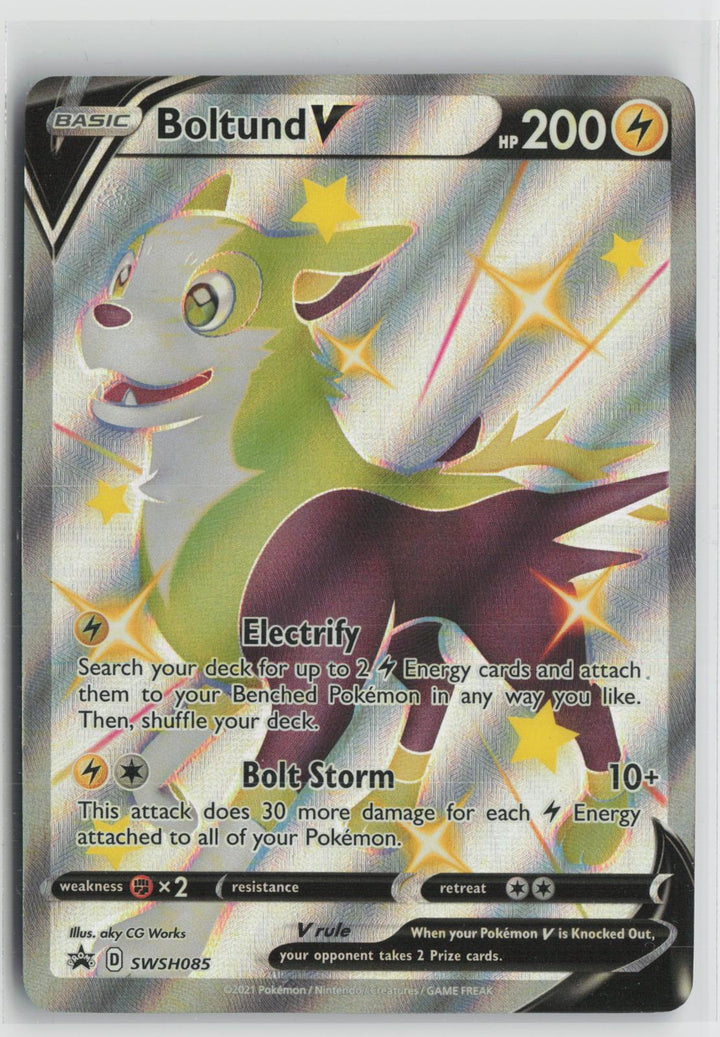 Boltund V SWSH085 Holo Promo Sword & Shield Promo Pokemon NM0