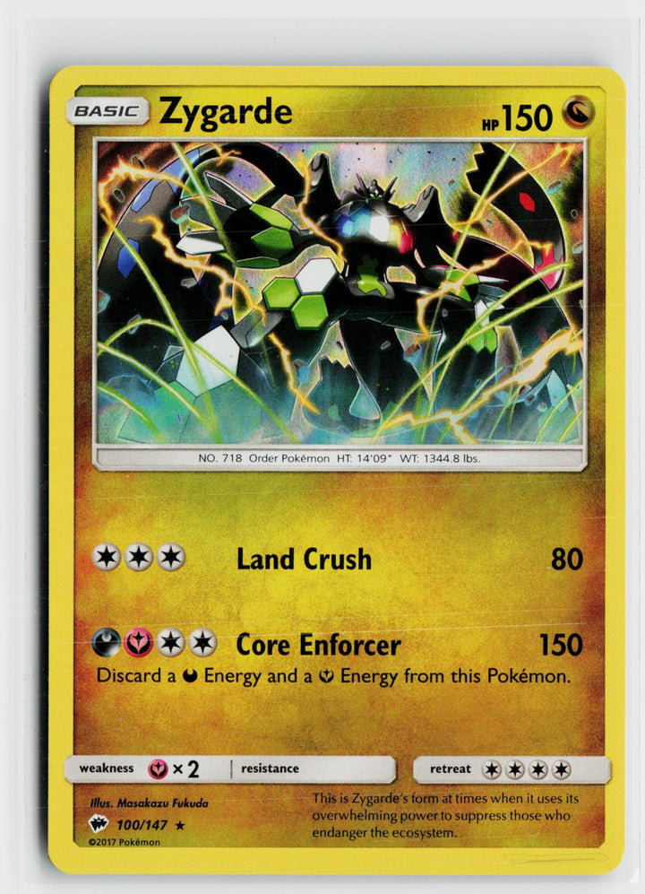 Zygarde 100/147 Burning Shadows NM Holo R Pokemon0