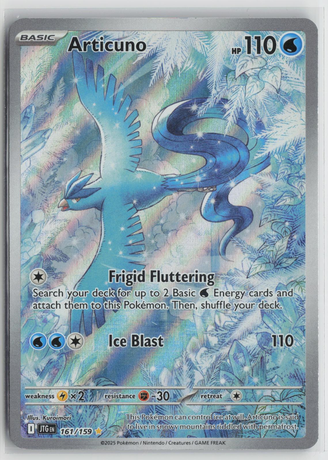 Articuno 161/159 Illustration Rare Journey Together Pokemon NM