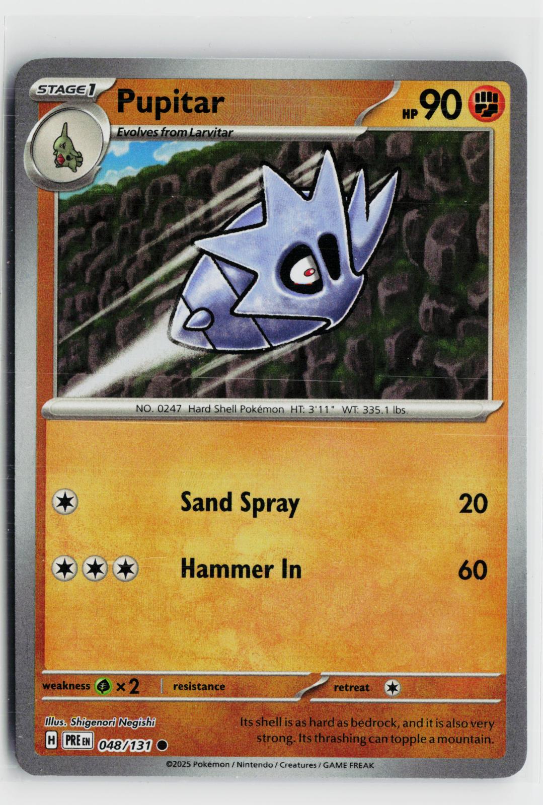 Pupitar 048/131 Prismatic Evolutions NM C Pokemon