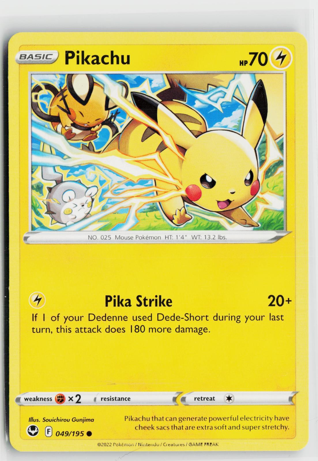 Pikachu (Holiday Calendar) 049/195 NM Holo Pokemon
