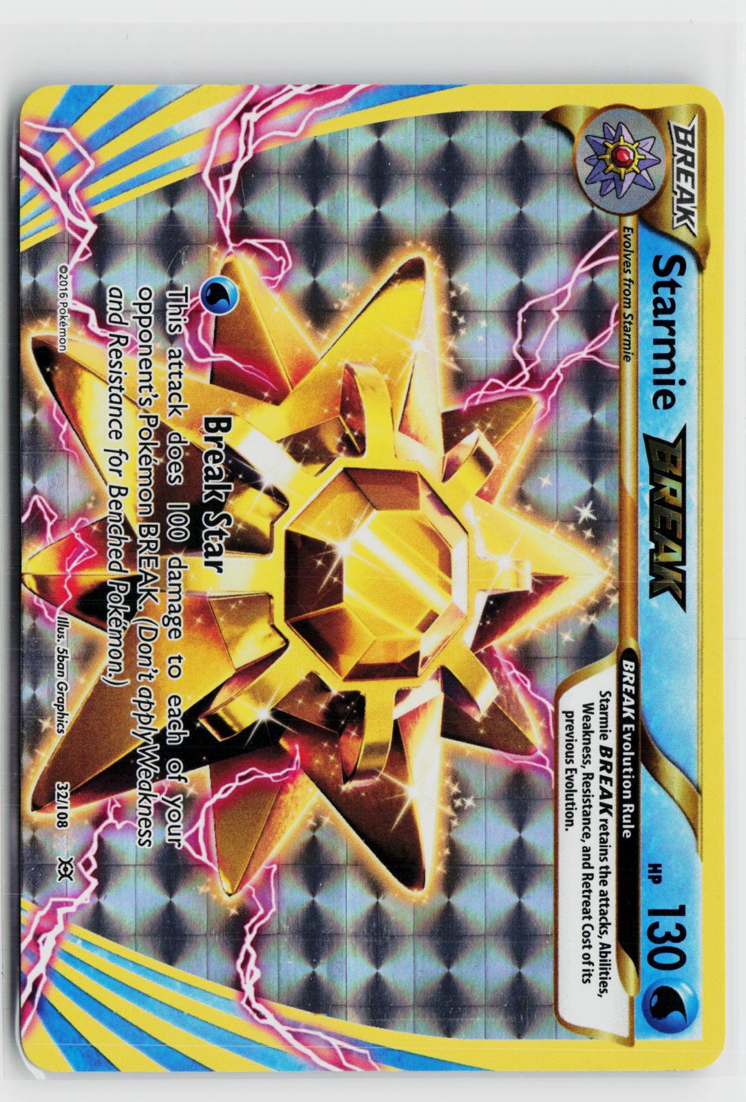 Starmie BREAK 32/108 Evolutions NM BREAK Rare Holo Pokemon