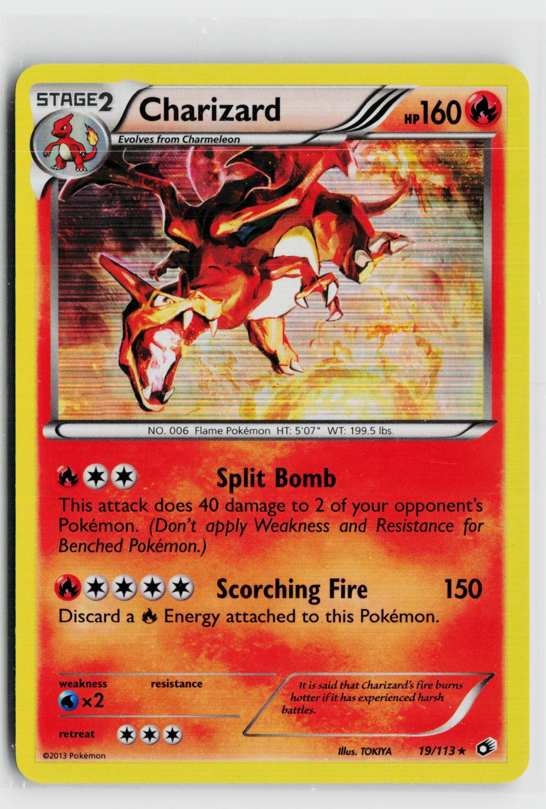 Charizard 19/113 Legendary Treasures NM Holo Rare Pokemon