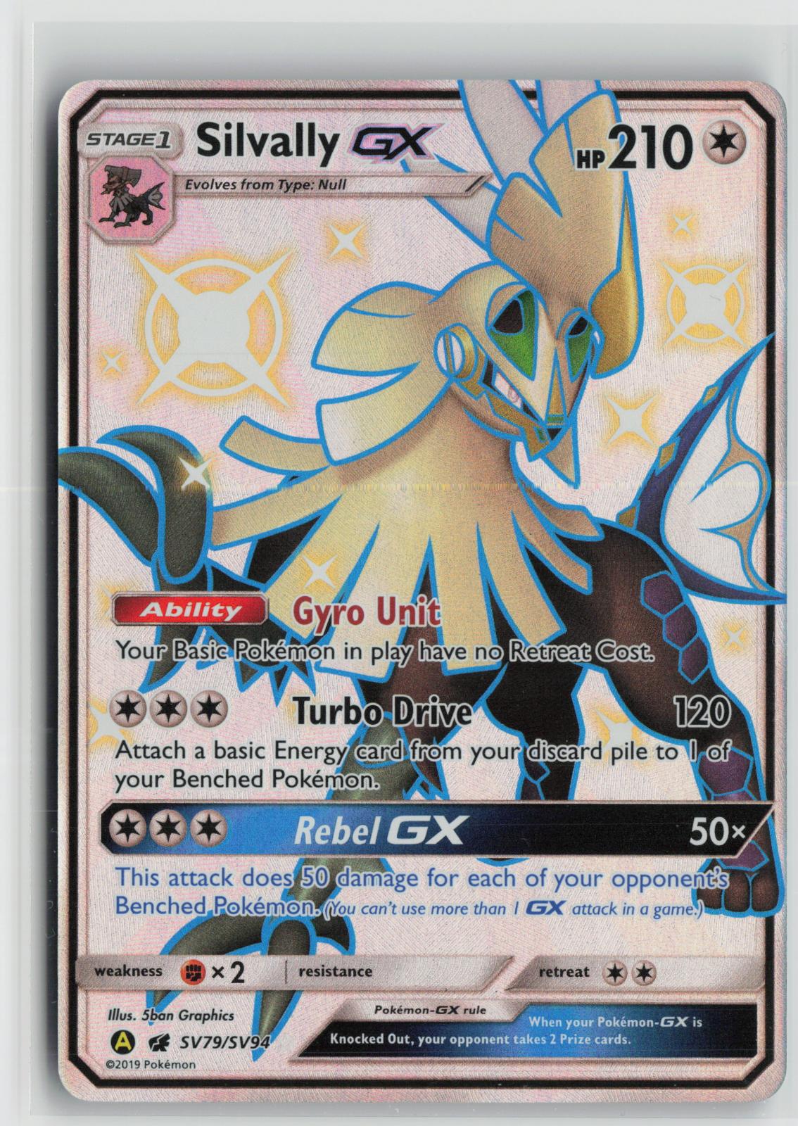 Silvally GX SV79/SV94 Hidden Fates Shiny Vault NM Shiny GX Rare Holo Pokemon
