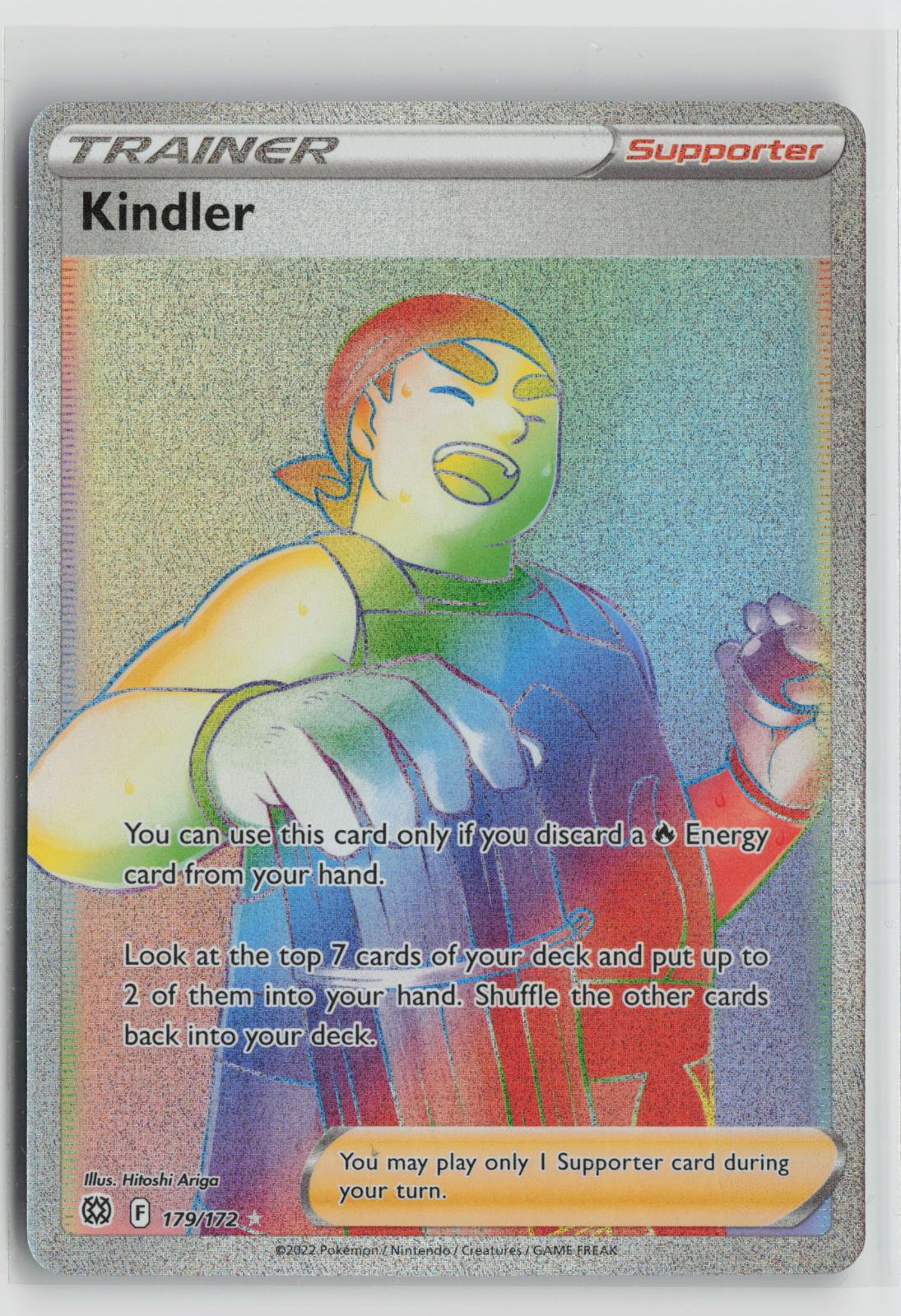 Kindler 179/172 Rainbow Rare Brilliant Stars Pokemon Holo NM