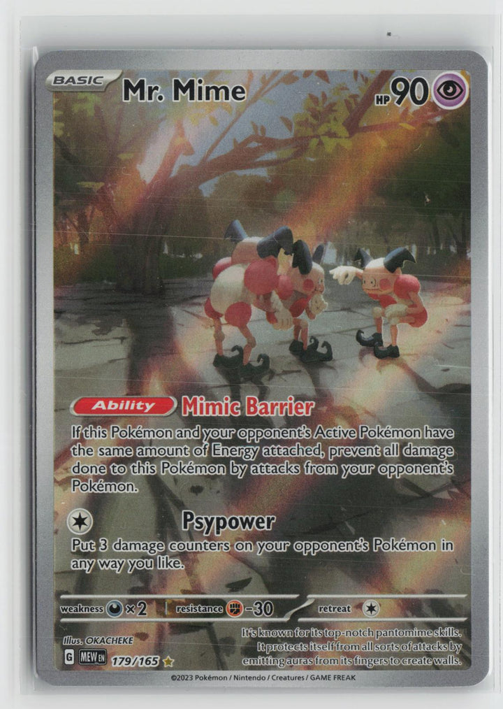 Mr. Mime 179/165 Illustration Rare 151 Pokemon NM0