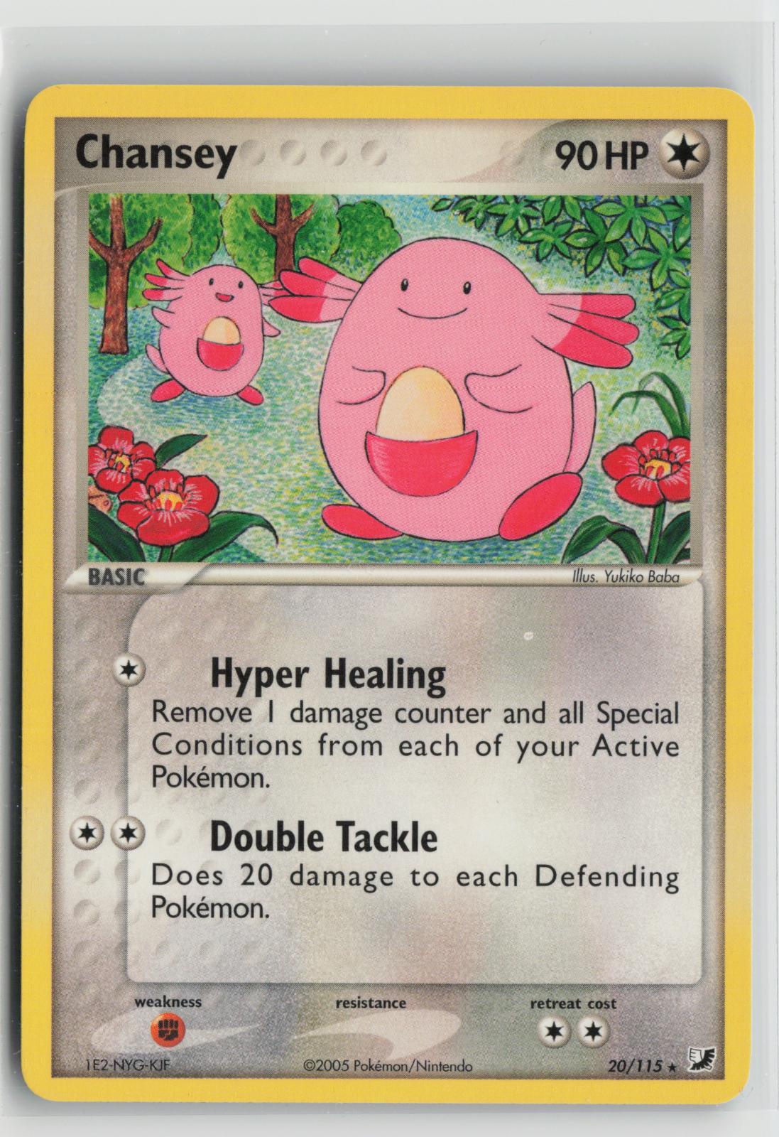 Chansey 20/115 Rare Unseen Forces Pokemon NM