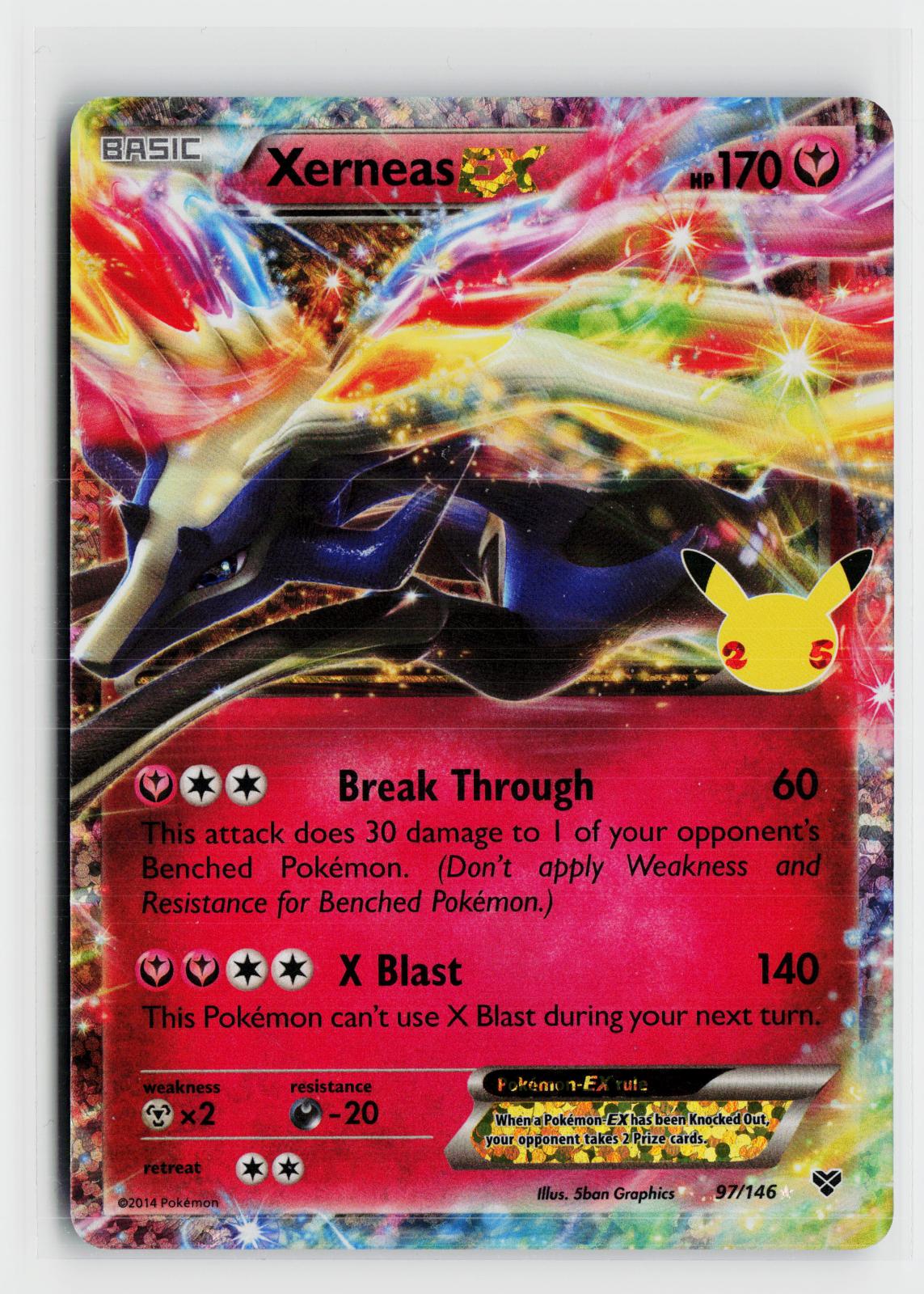 Xerneas EX 97/146 Celebrations: Classic Collection NM Holo Pokemon