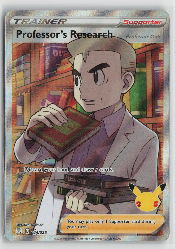 Professor's Research (Professor Oak) 024/025 Celebrations NM Holo Pokemon0
